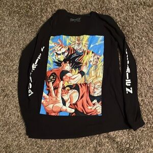 Anime top long sleeve DBZ tee